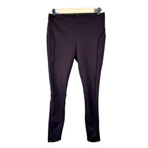 A/X Armani Exchange Women's Legging Purple Skinny Equestrian Size 4 Slim Fit Zip